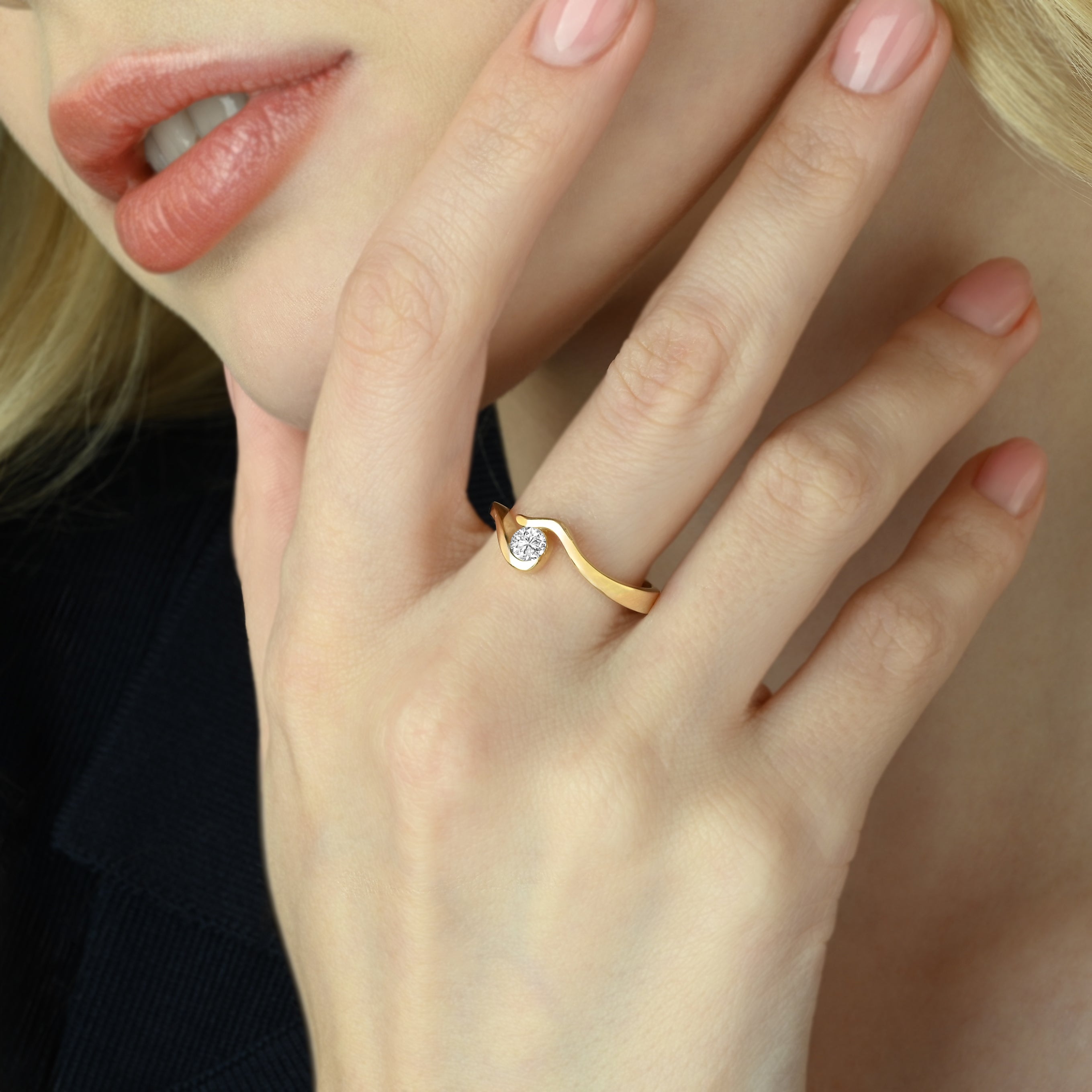 Serene Solitaire Ring