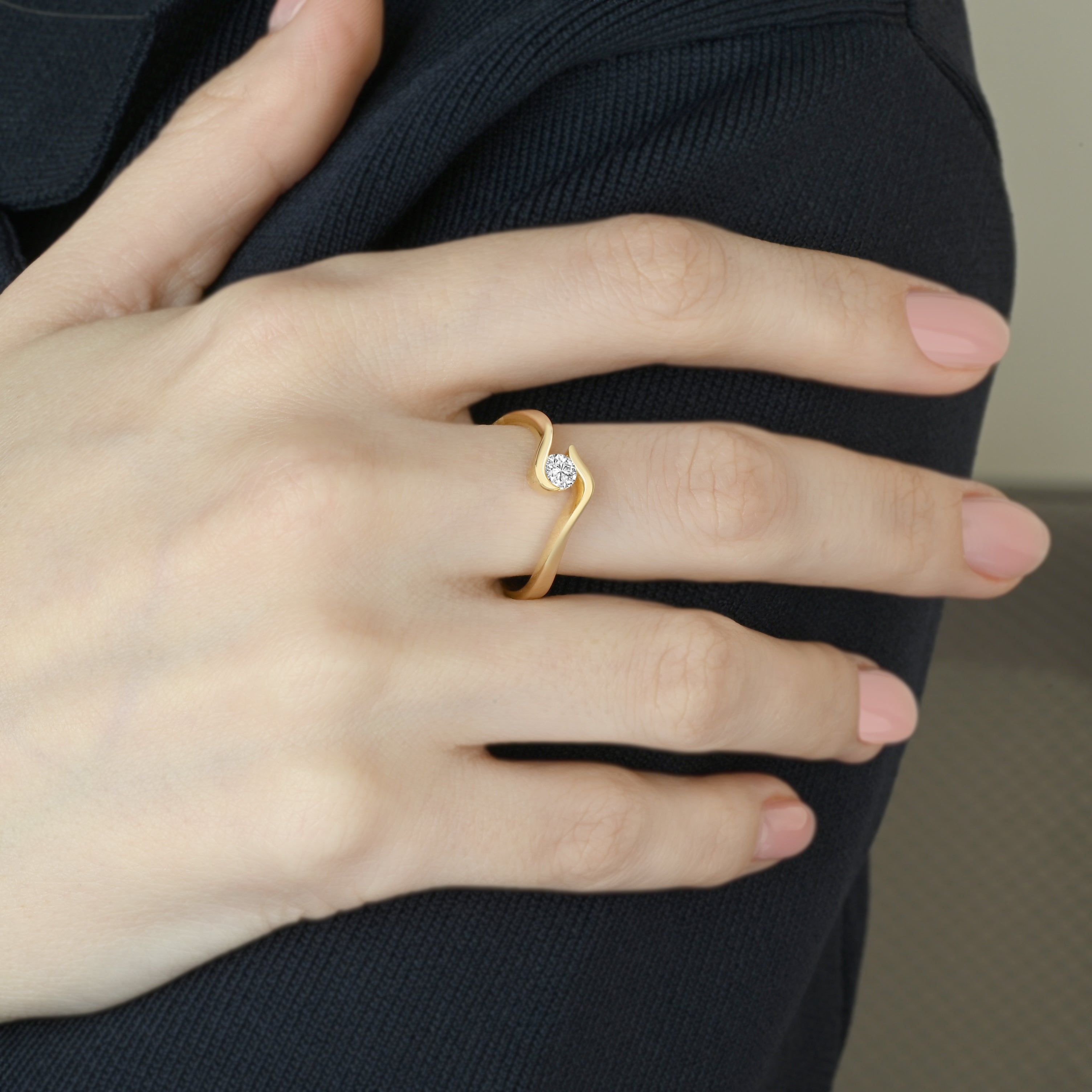 Serene Solitaire Ring