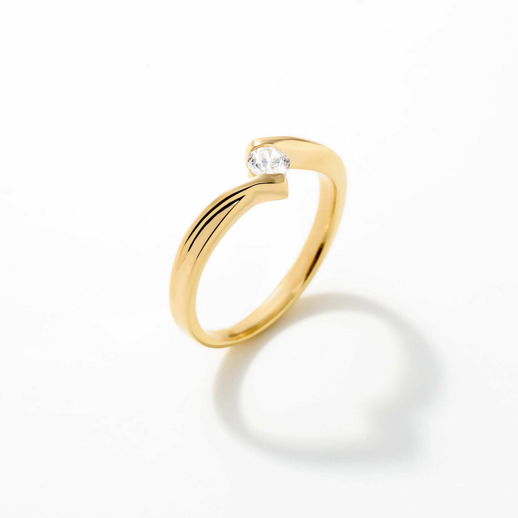 Tweeny Solitaire Ring