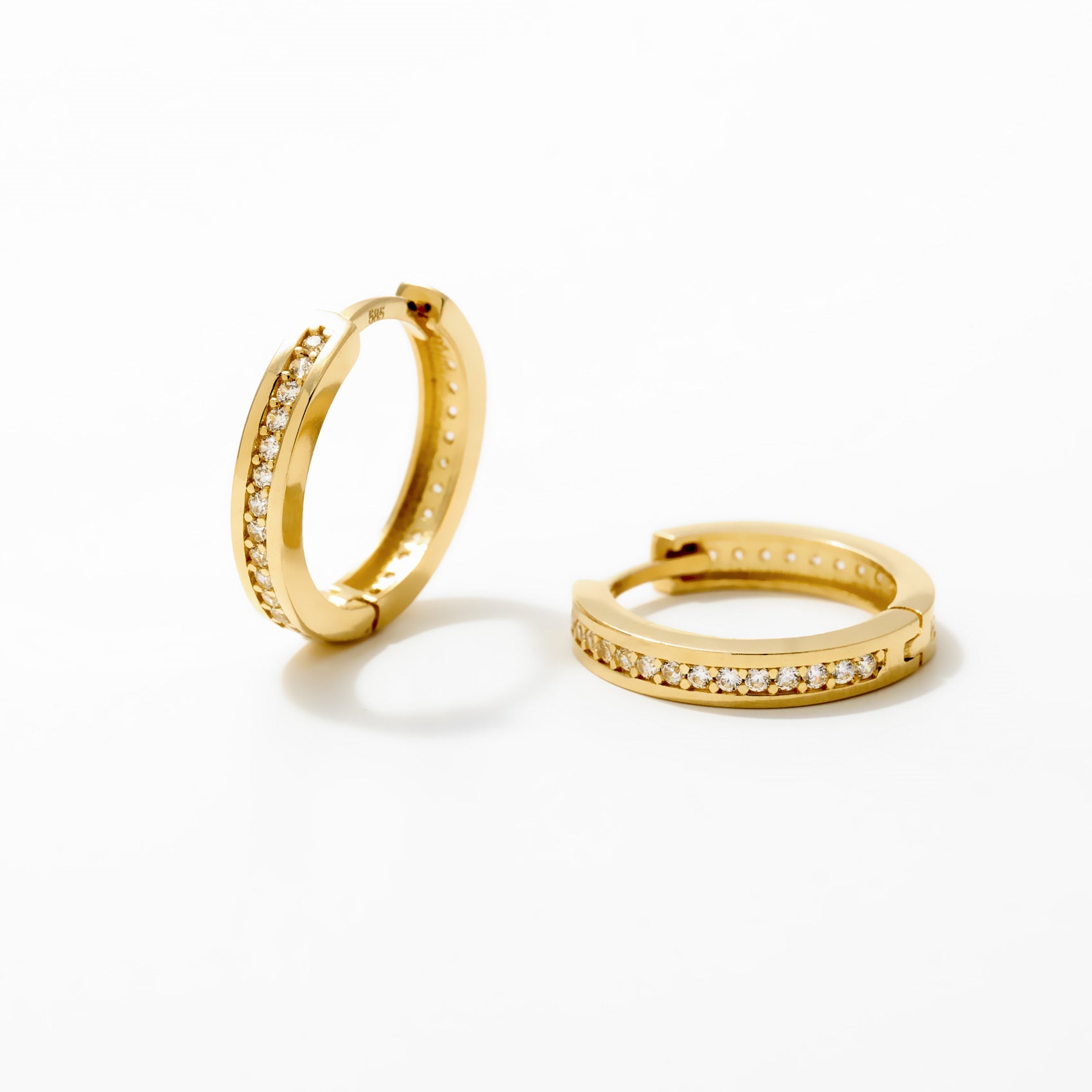 Classic Pave Thin Earring