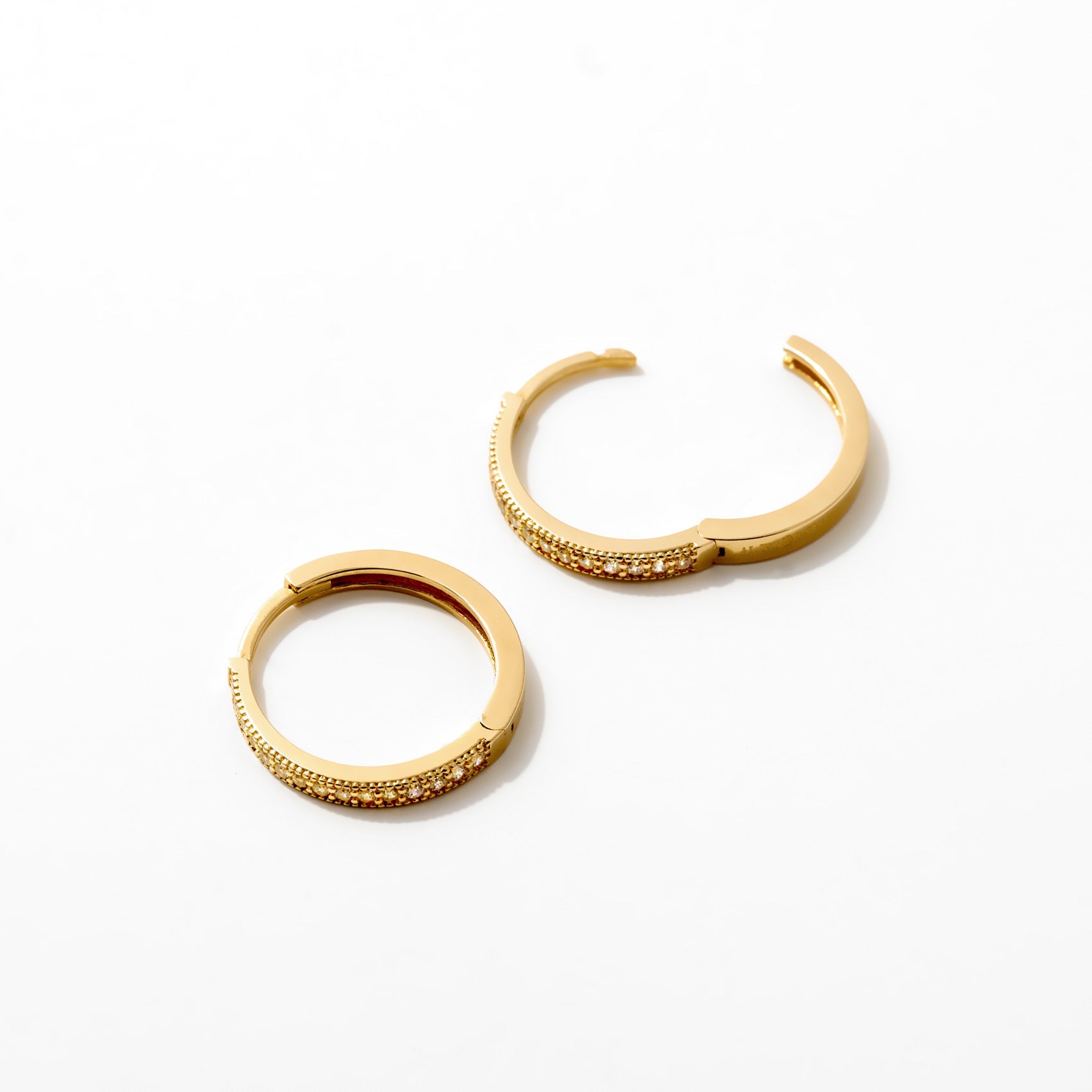 Magia Hoops With Stone Earring