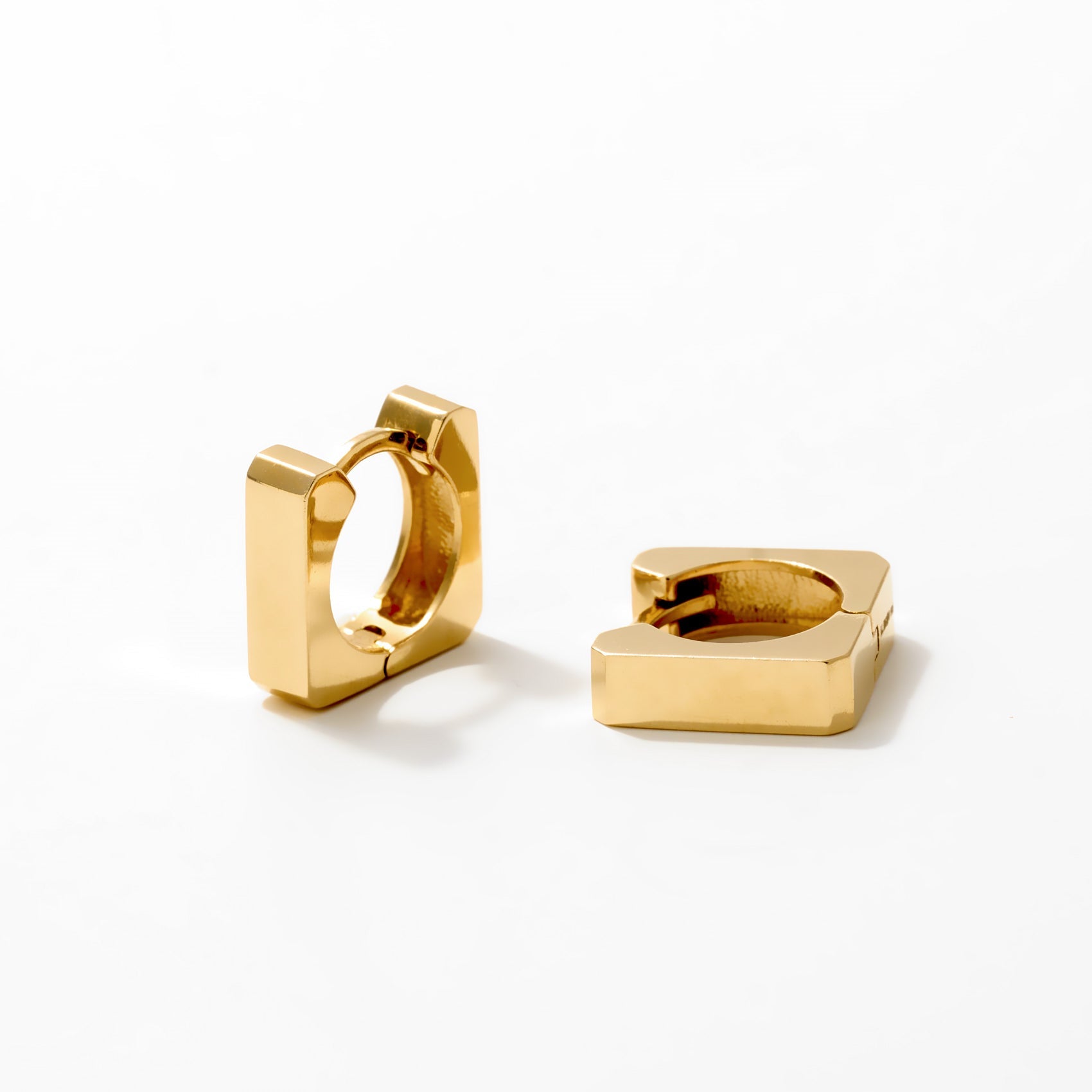 Bold Square Hoops Earring