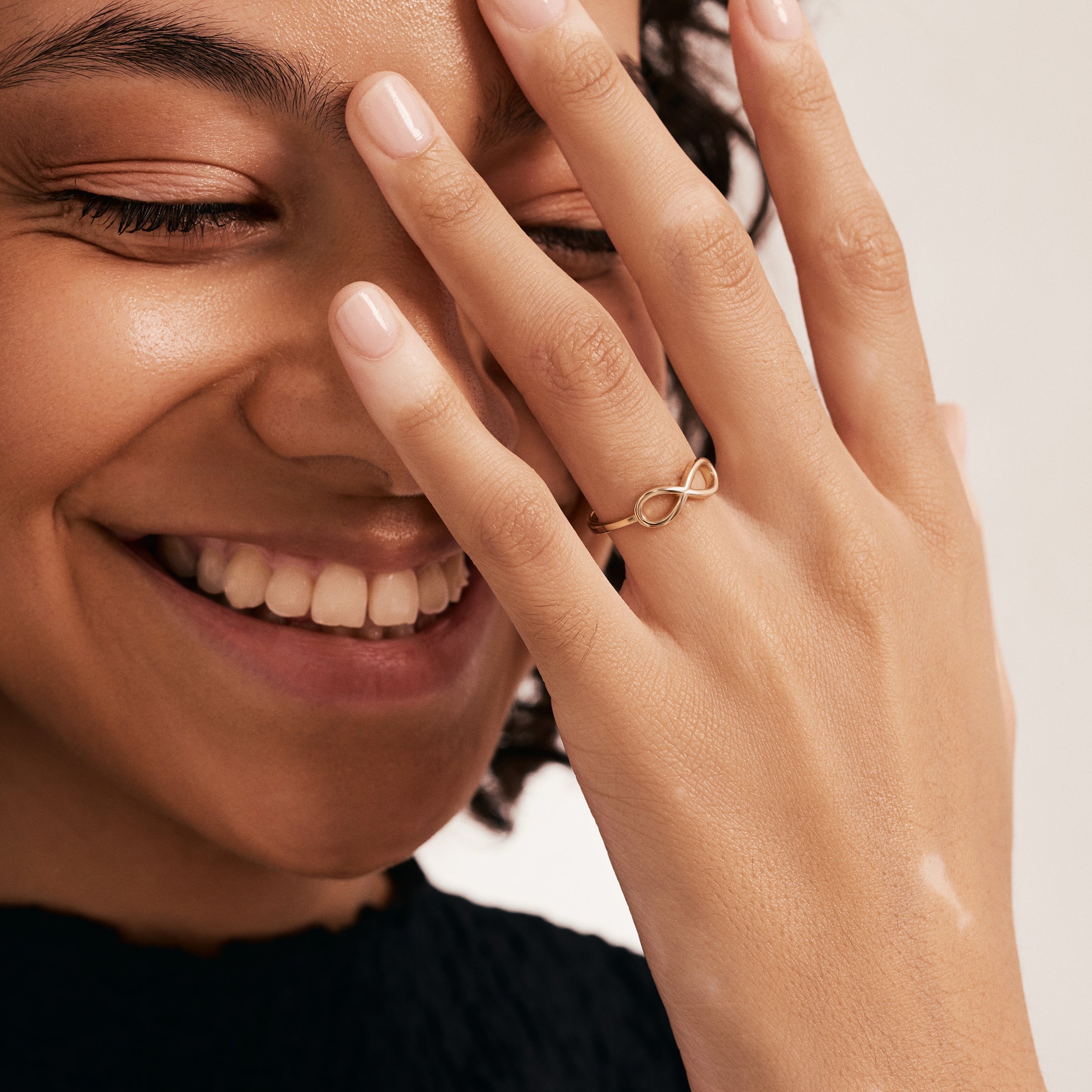 Bold Infinity Symbol 14K Gold Ring