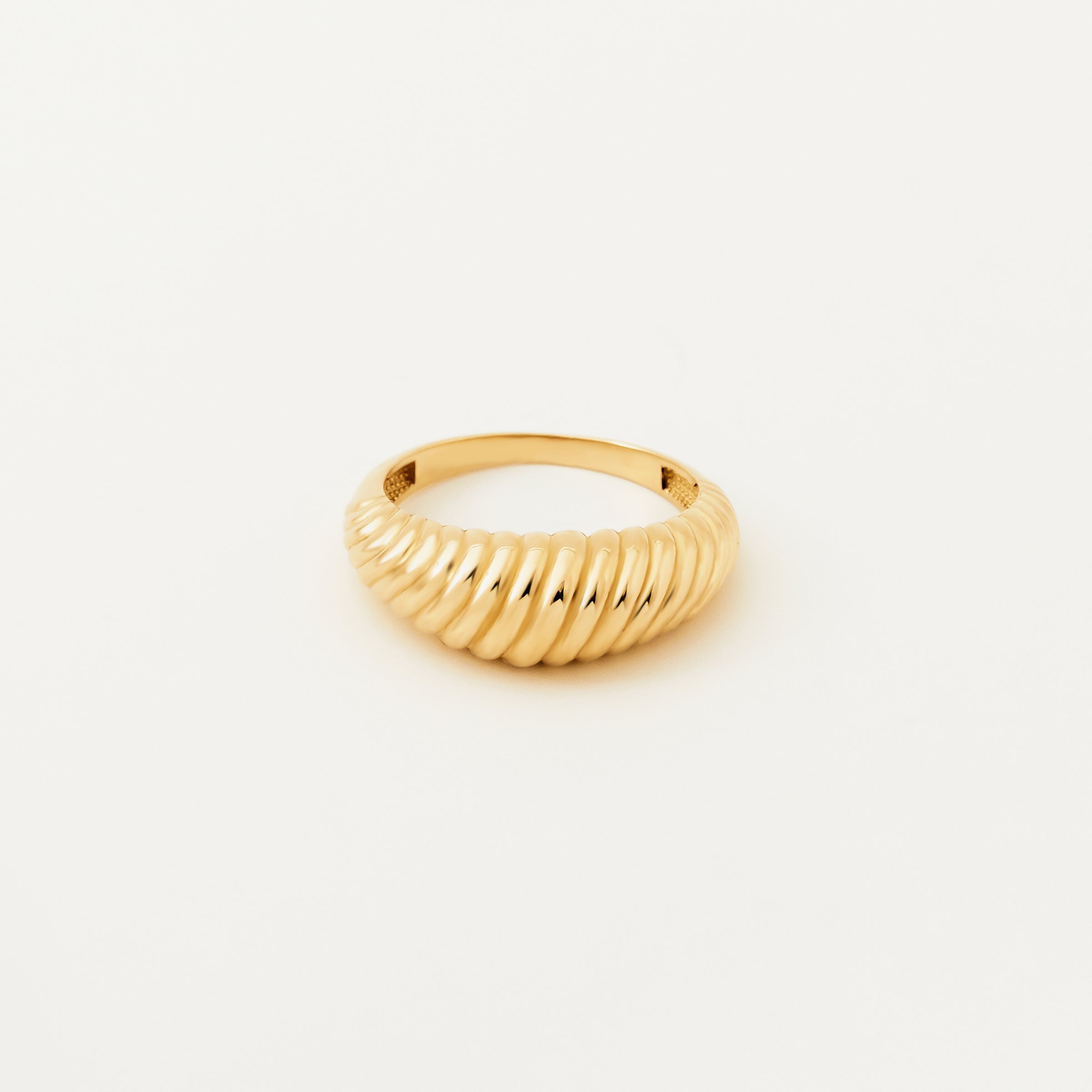 Grooved Band 14K Gold Ring