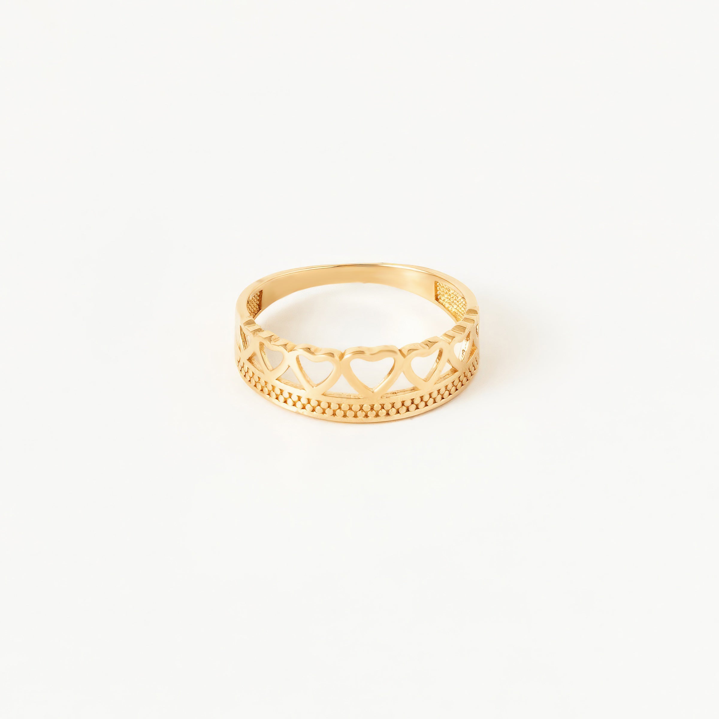 Heart Cutout Band in 14K Gold