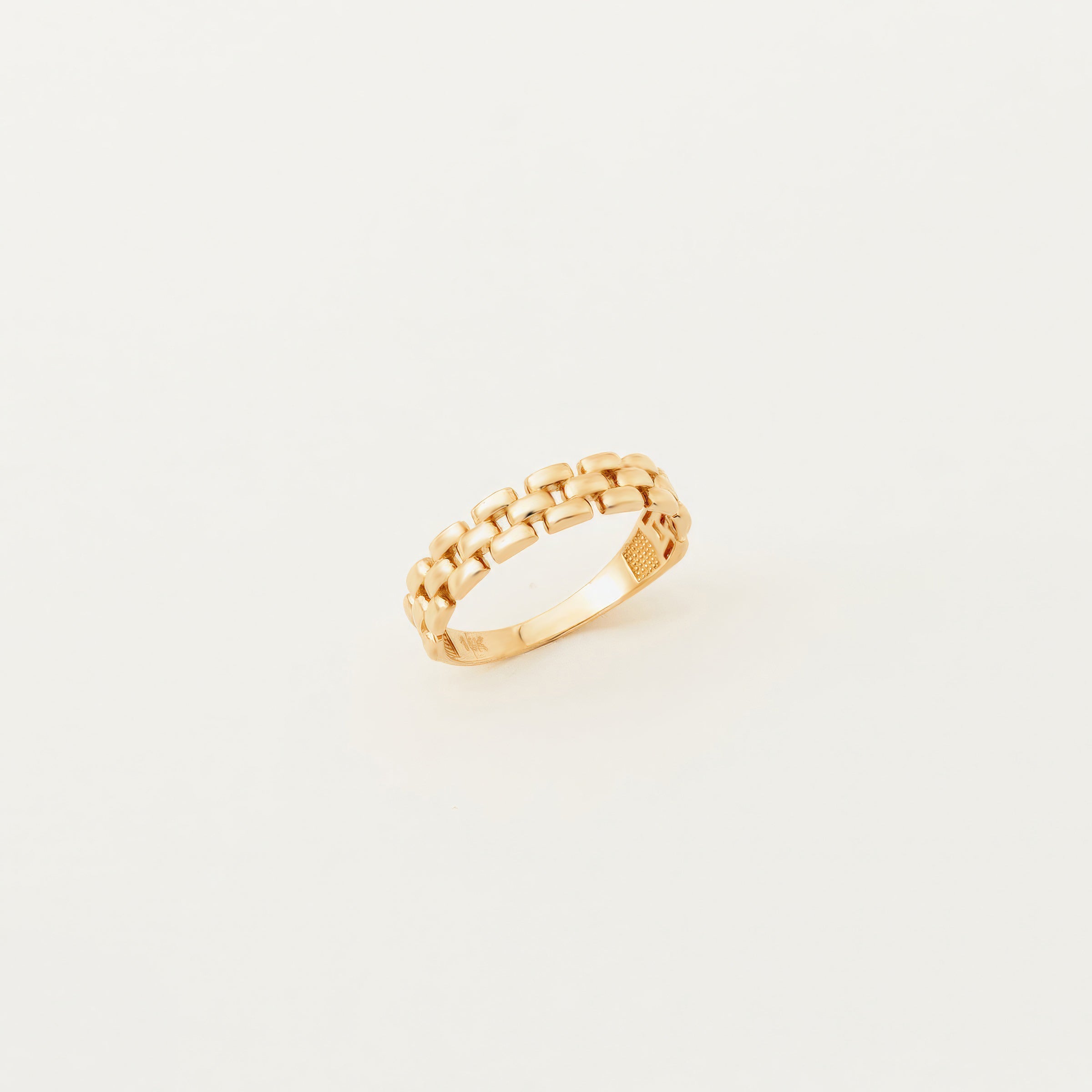 Chain-Link Design 14K Gold Ring