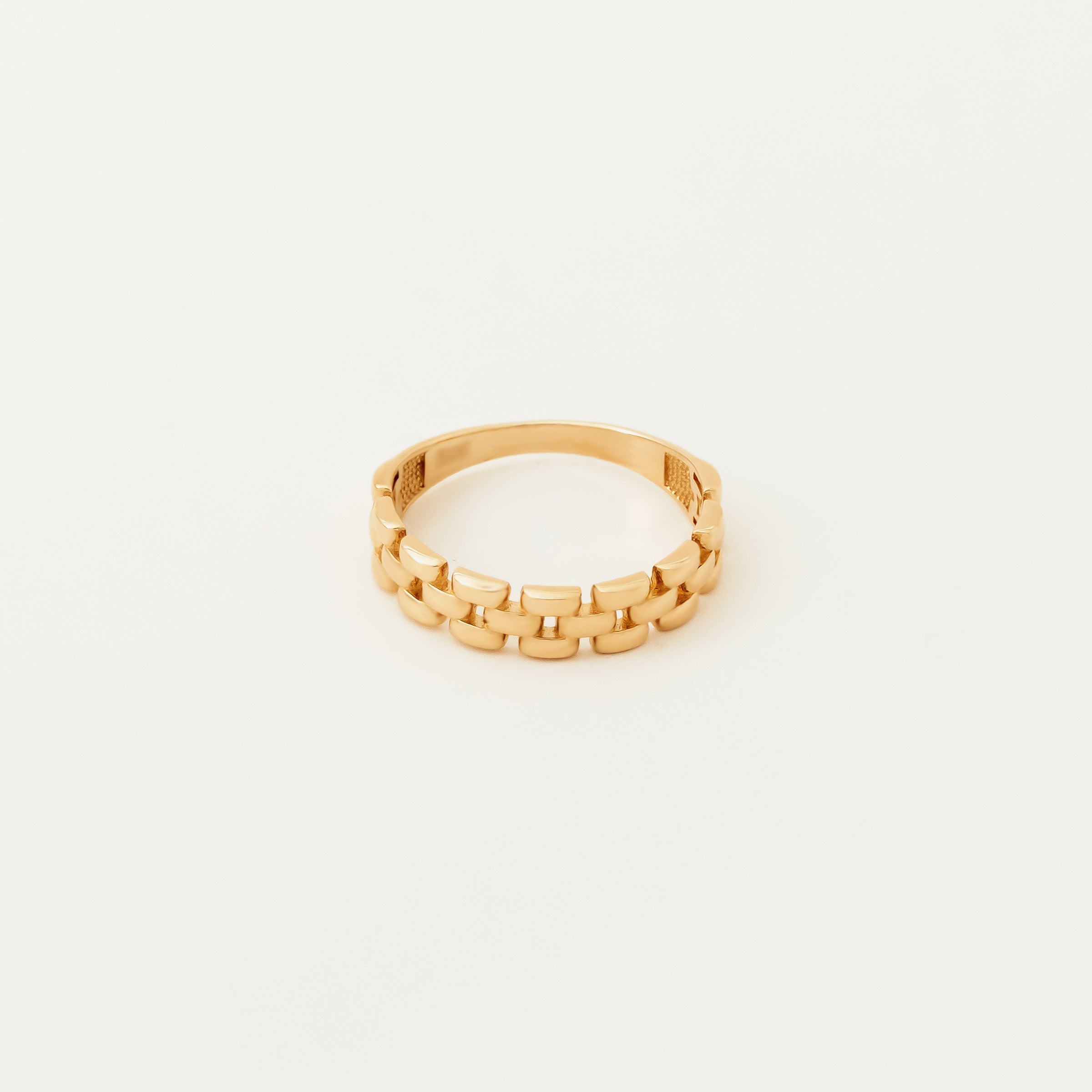 Chain-Link Design 14K Gold Ring