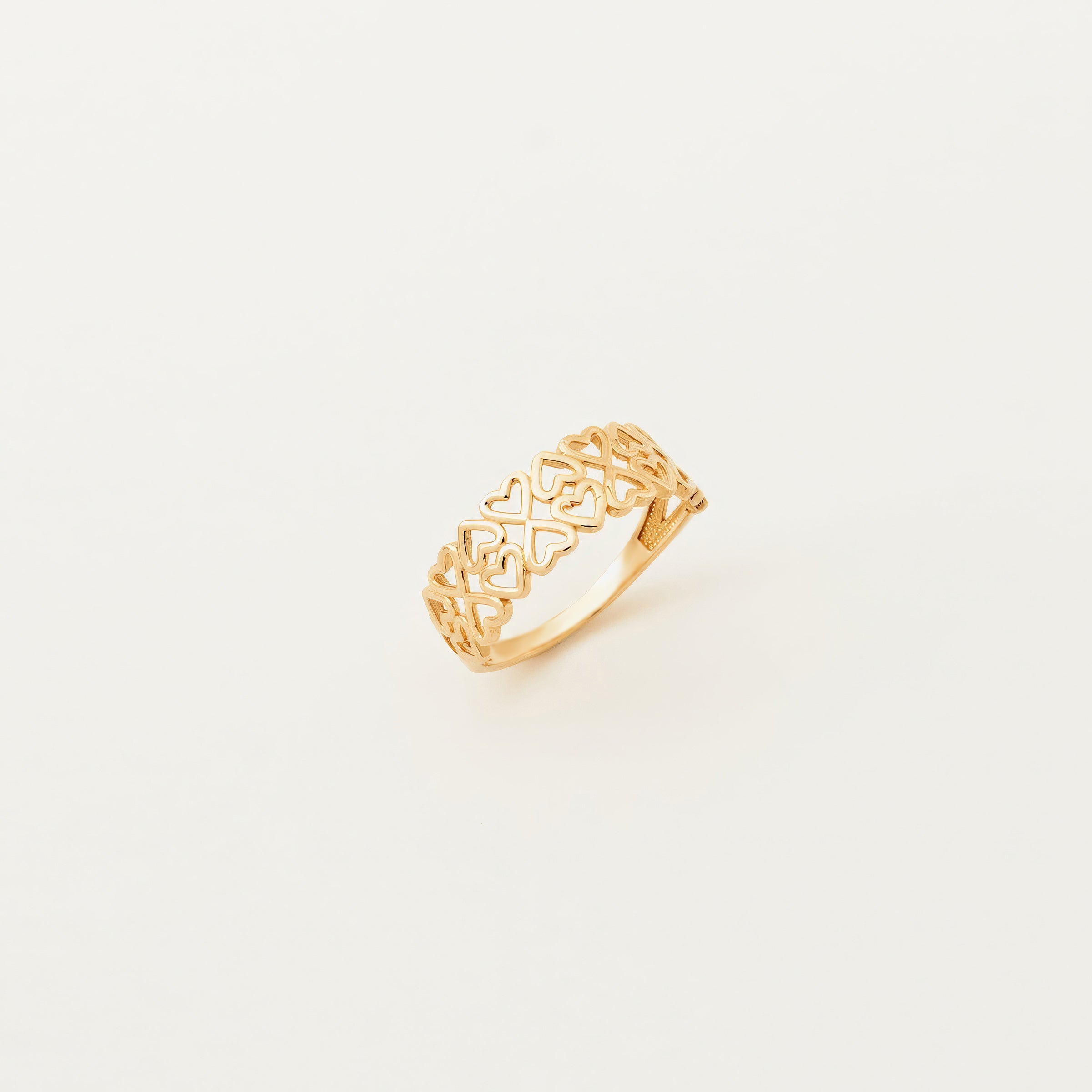 Filigree Design Band Ring in 14K Gold