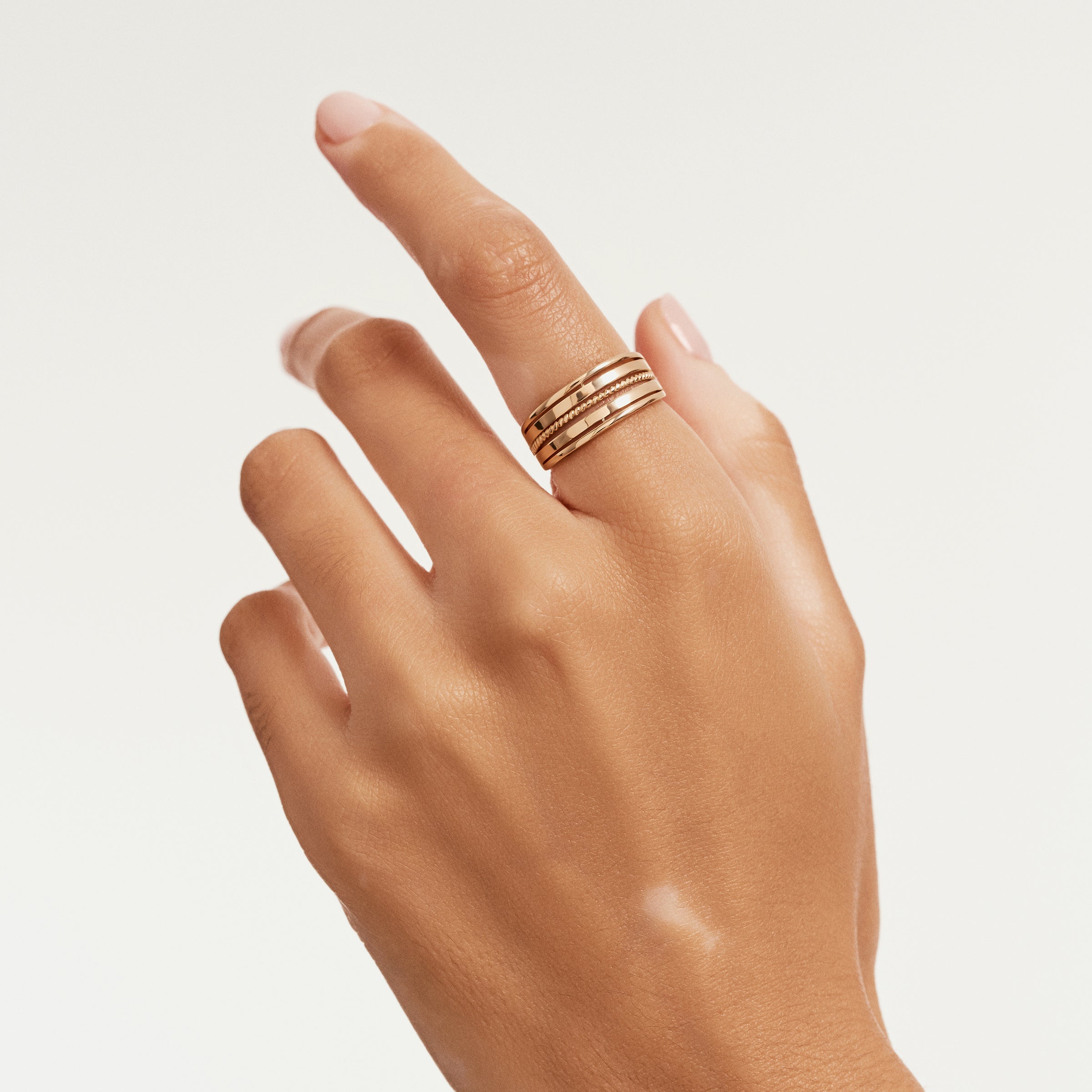 Stacked Band Ring in 14K Gold