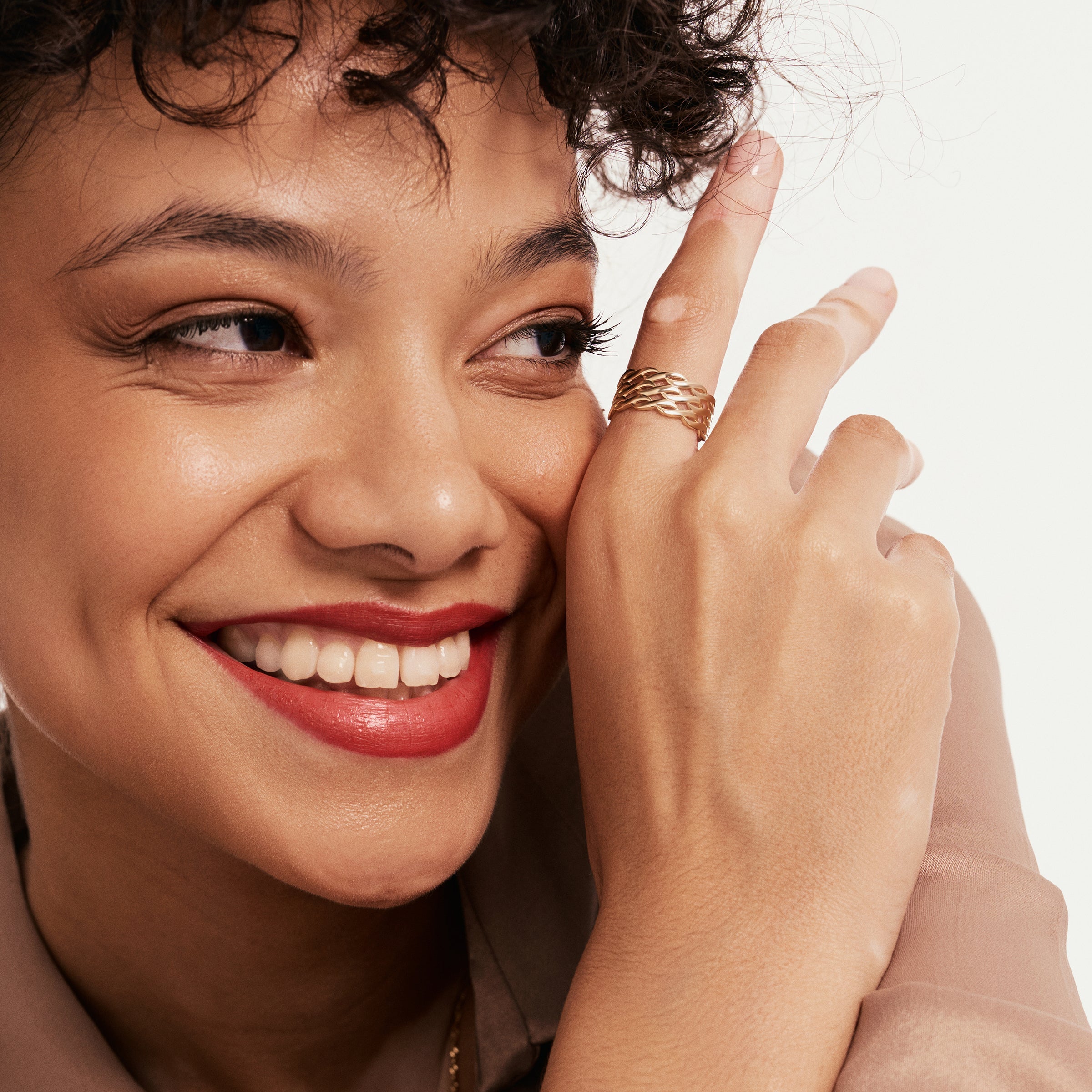 Braided Design Band Ring in 14K Gold