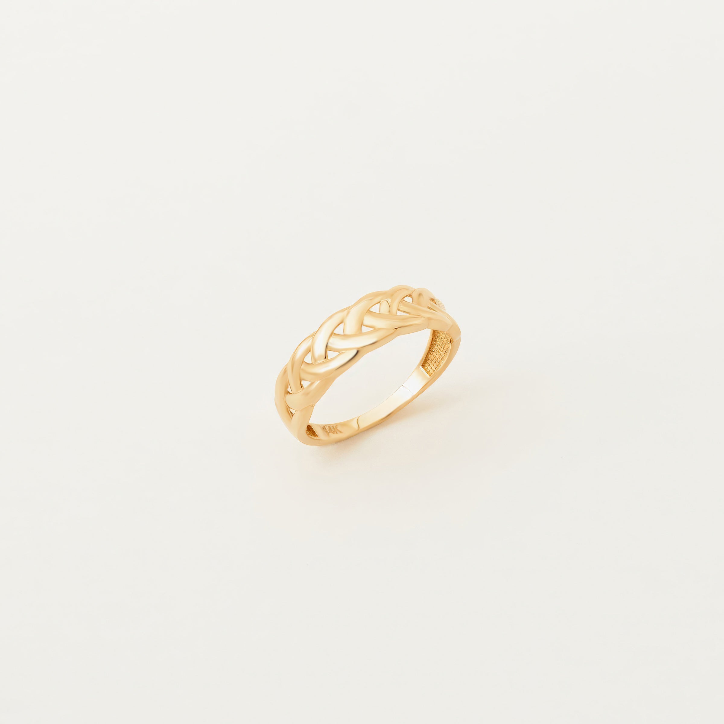 Openwork Band Design 14K Gold Ring