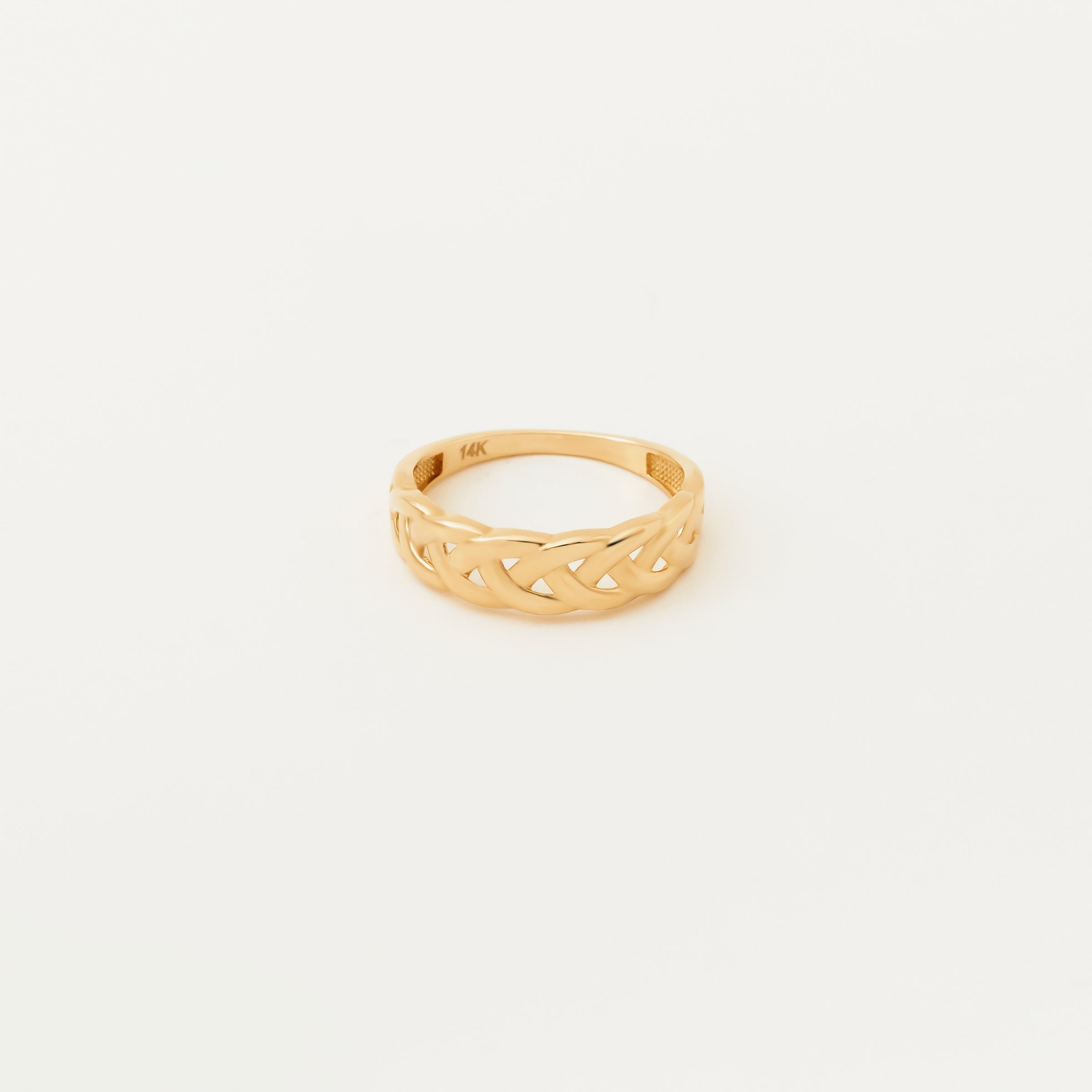 Openwork Band Design 14K Gold Ring