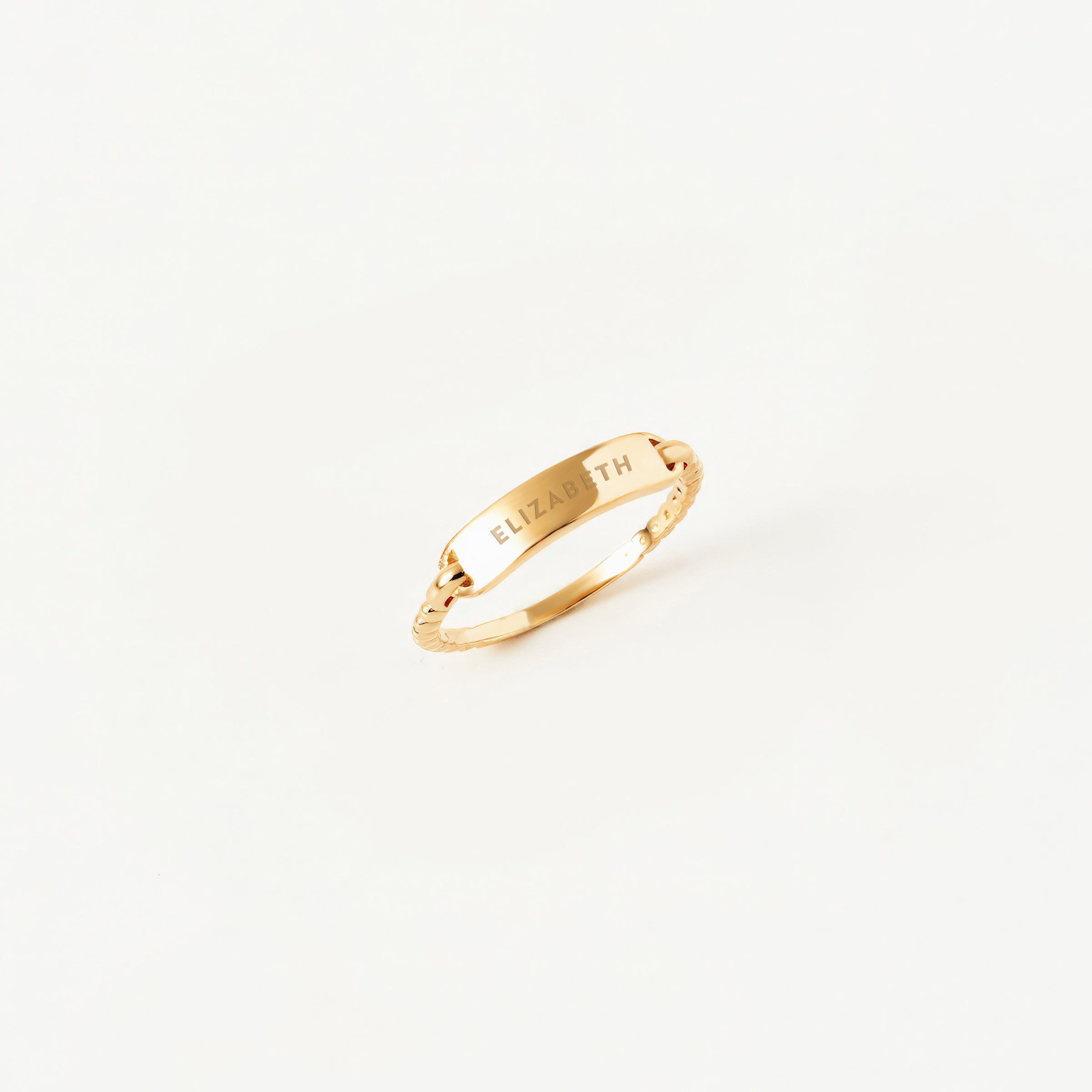 Minimalist Flat Band Ring in 14K Gold