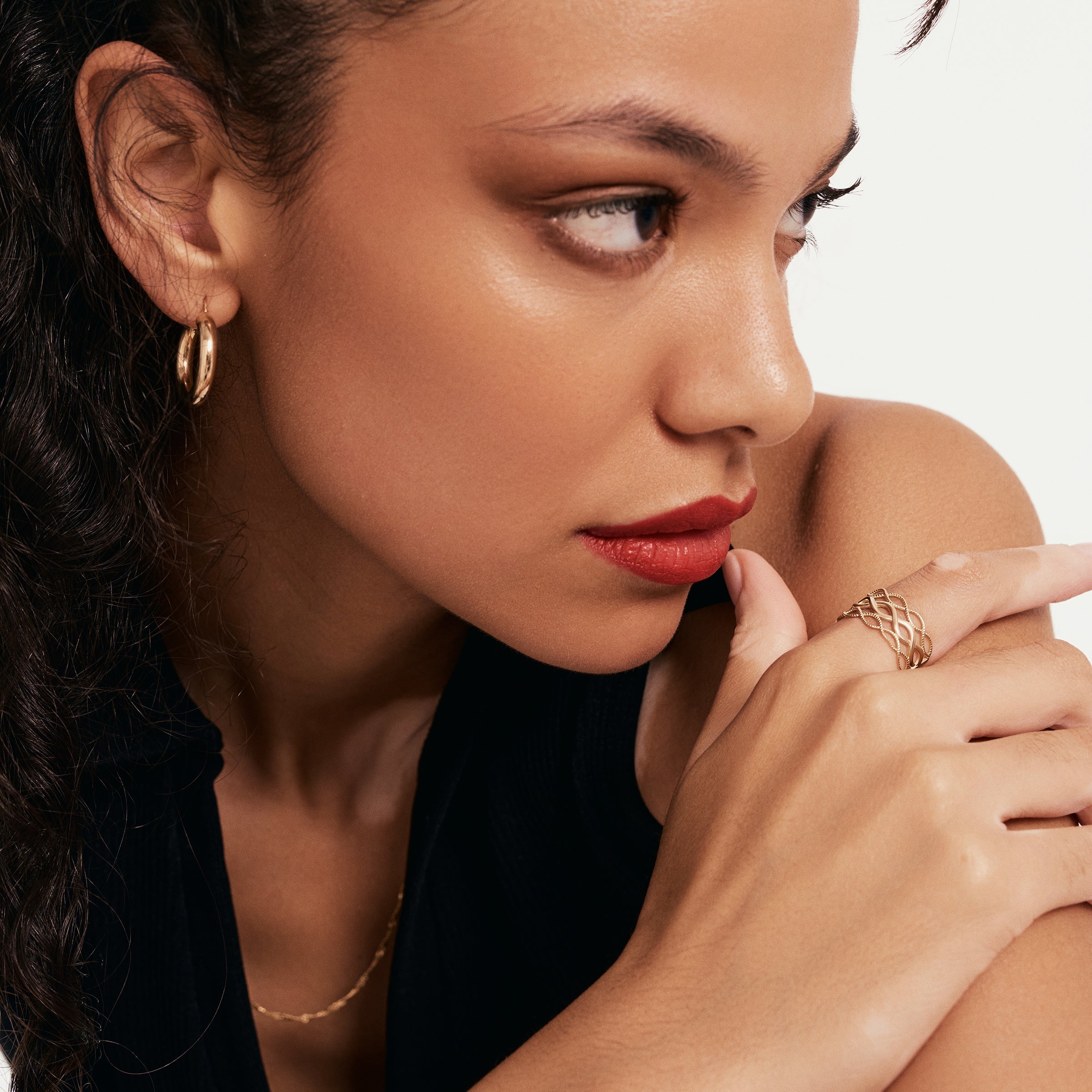 Intricate Filigree 14K Gold Ring