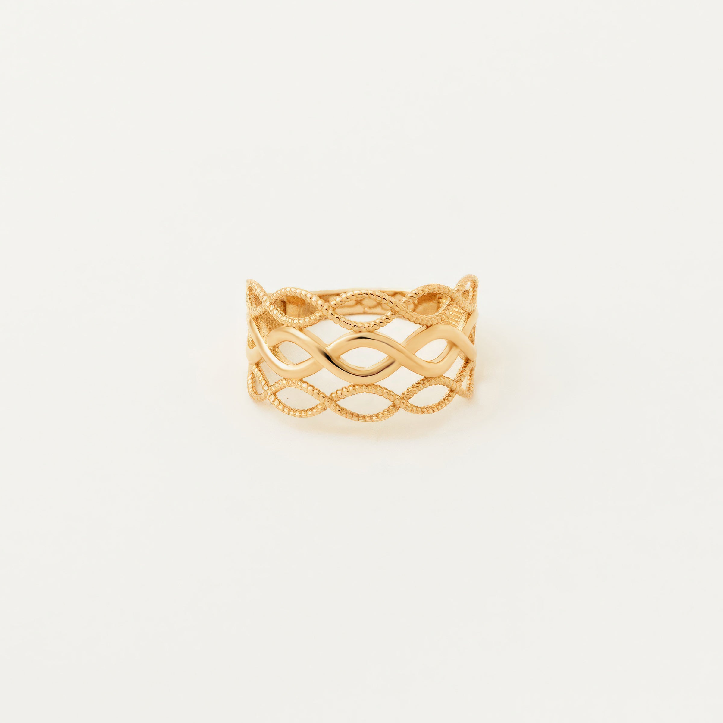 Intricate Filigree 14K Gold Ring