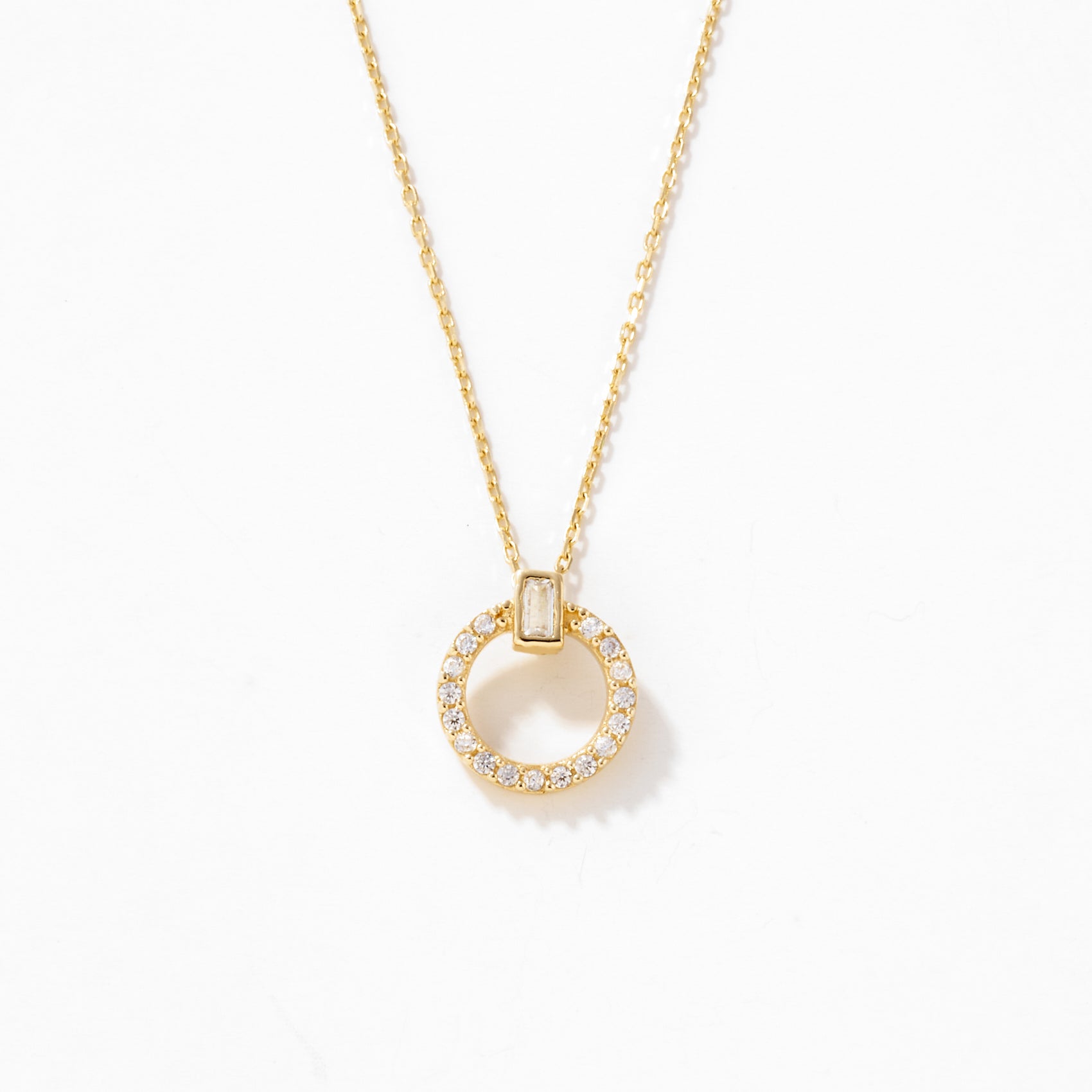 Cercle d’Espoir Baguette Necklace