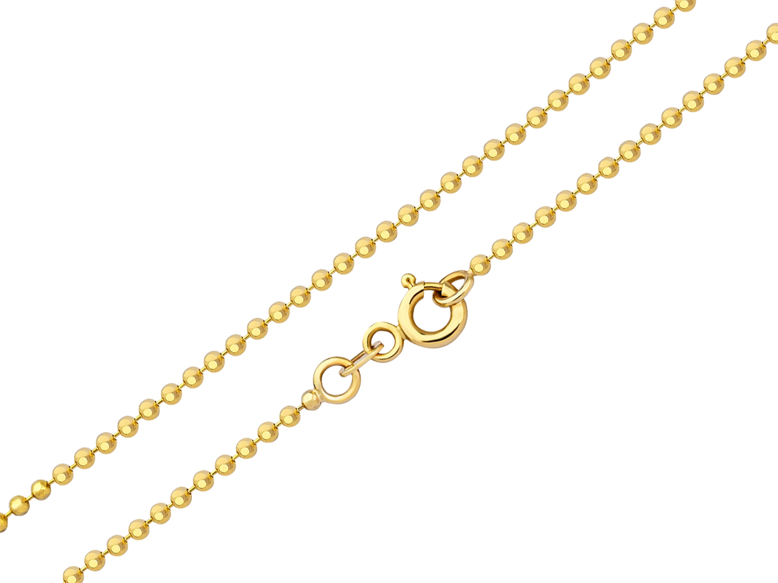 14K Gold Beaded Ball Chain Bracelet - 1.50mm | Playful & Elegant Gold Jewelry