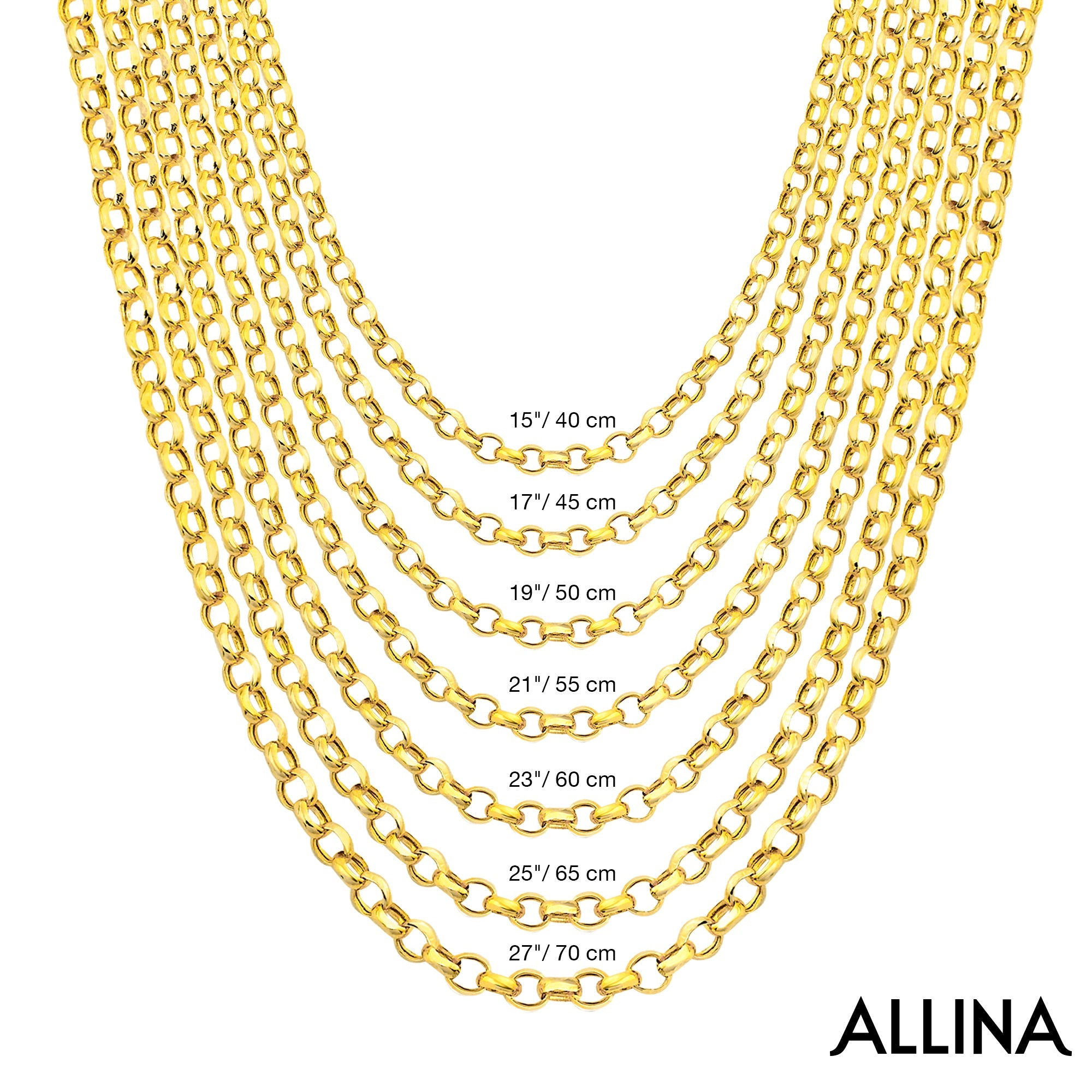 14K Gold Cable Link Chain Necklace - 1.80 mm | Elegant Gold Necklace