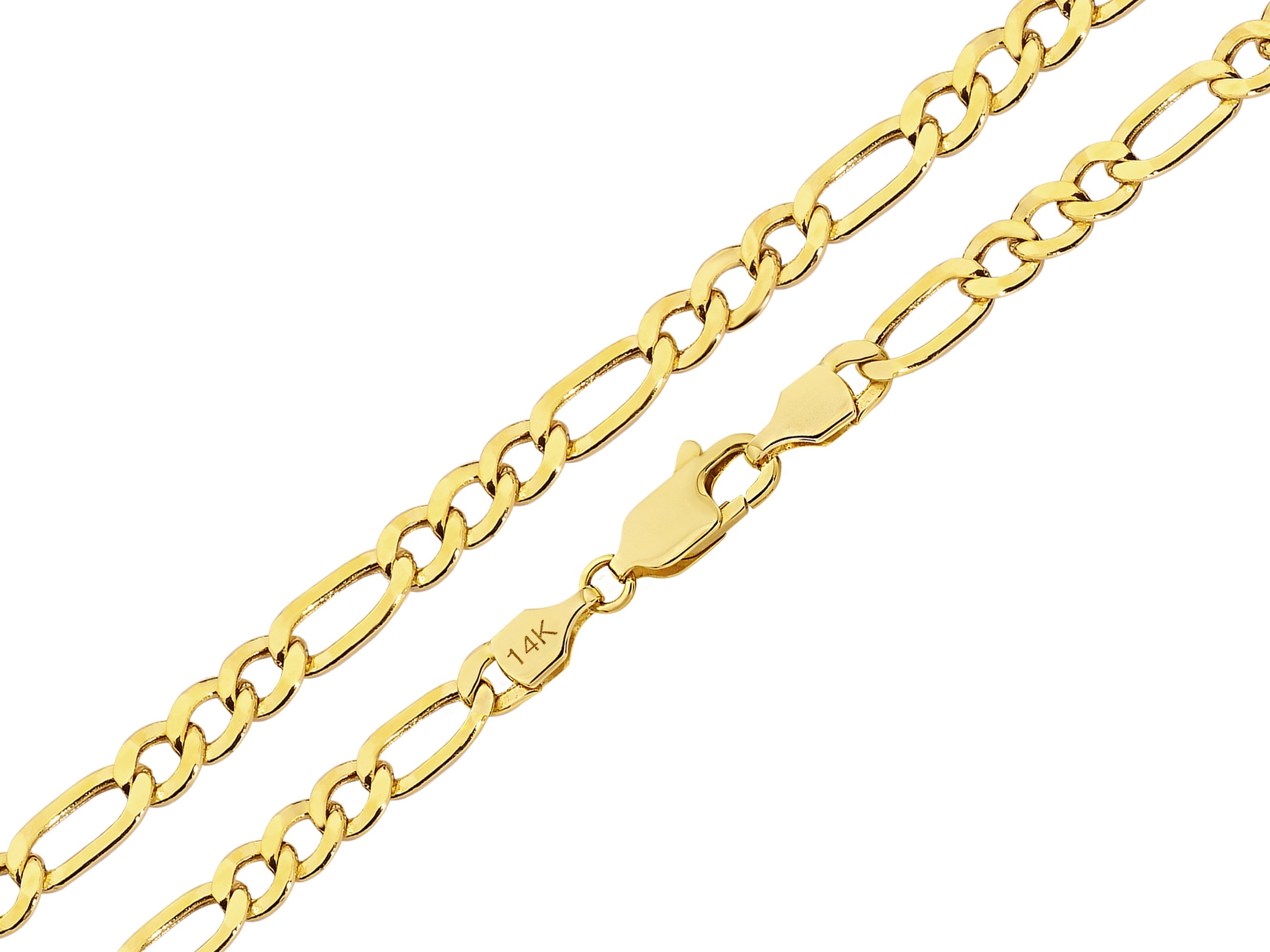 14K Gold Figaro Chain Bracelet - 2.15mm | Classic & Elegant Jewelry