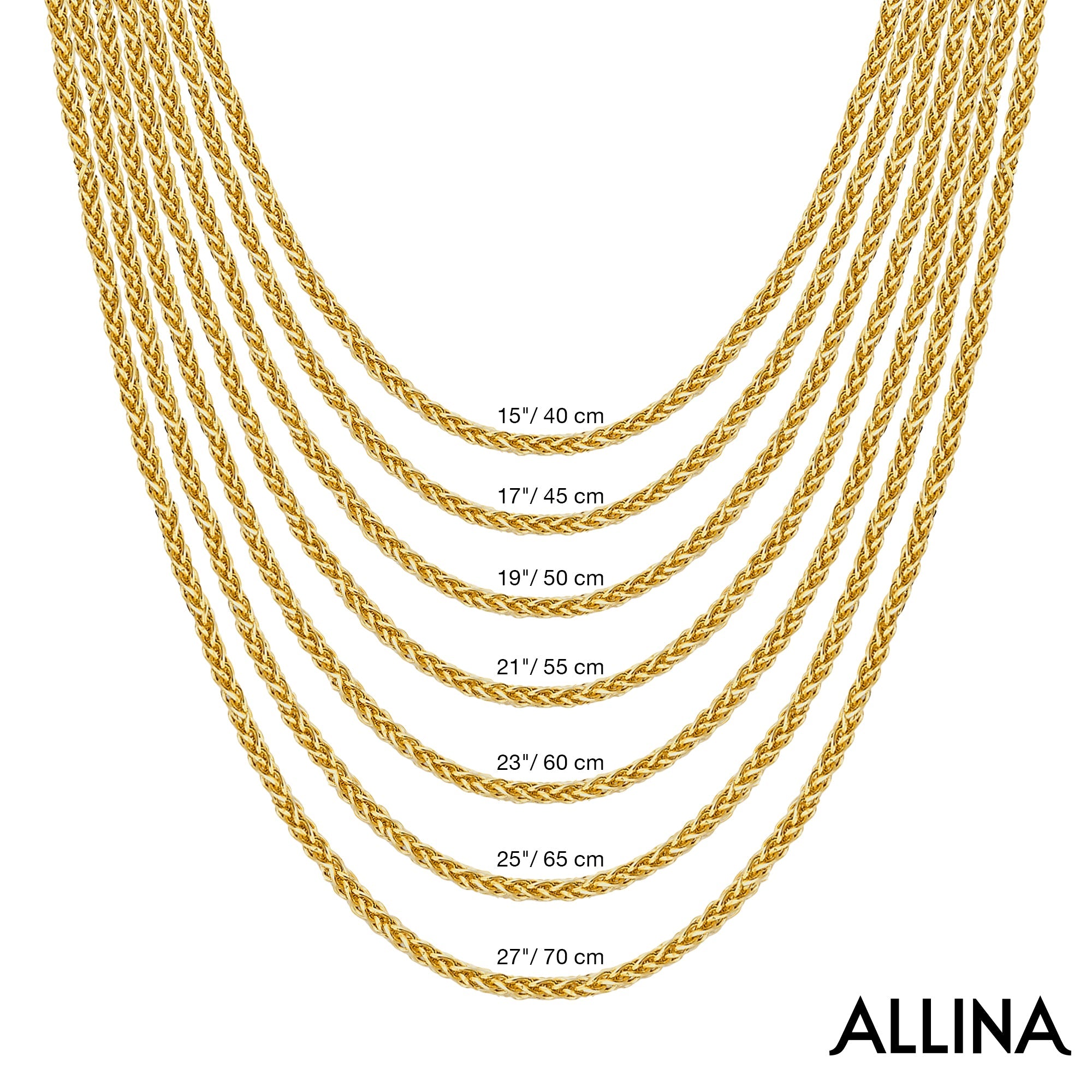 14K Gold Franco Chain Necklace - 0.70mm | Sleek & Durable Gold Necklace