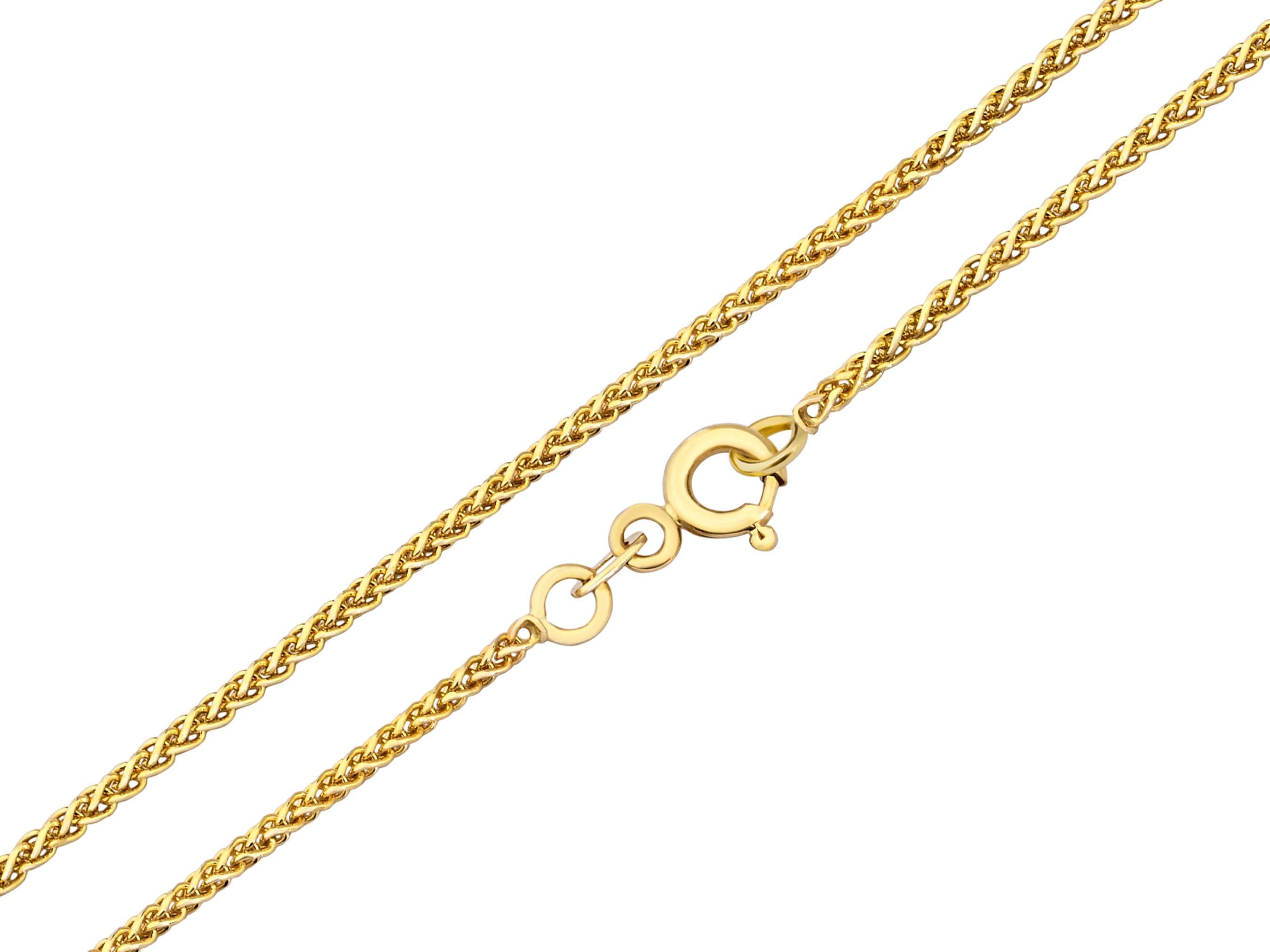 14K Gold Franco Chain Bracelet - 0.70 mm | Delicate Gold Chain for Everyday Wear