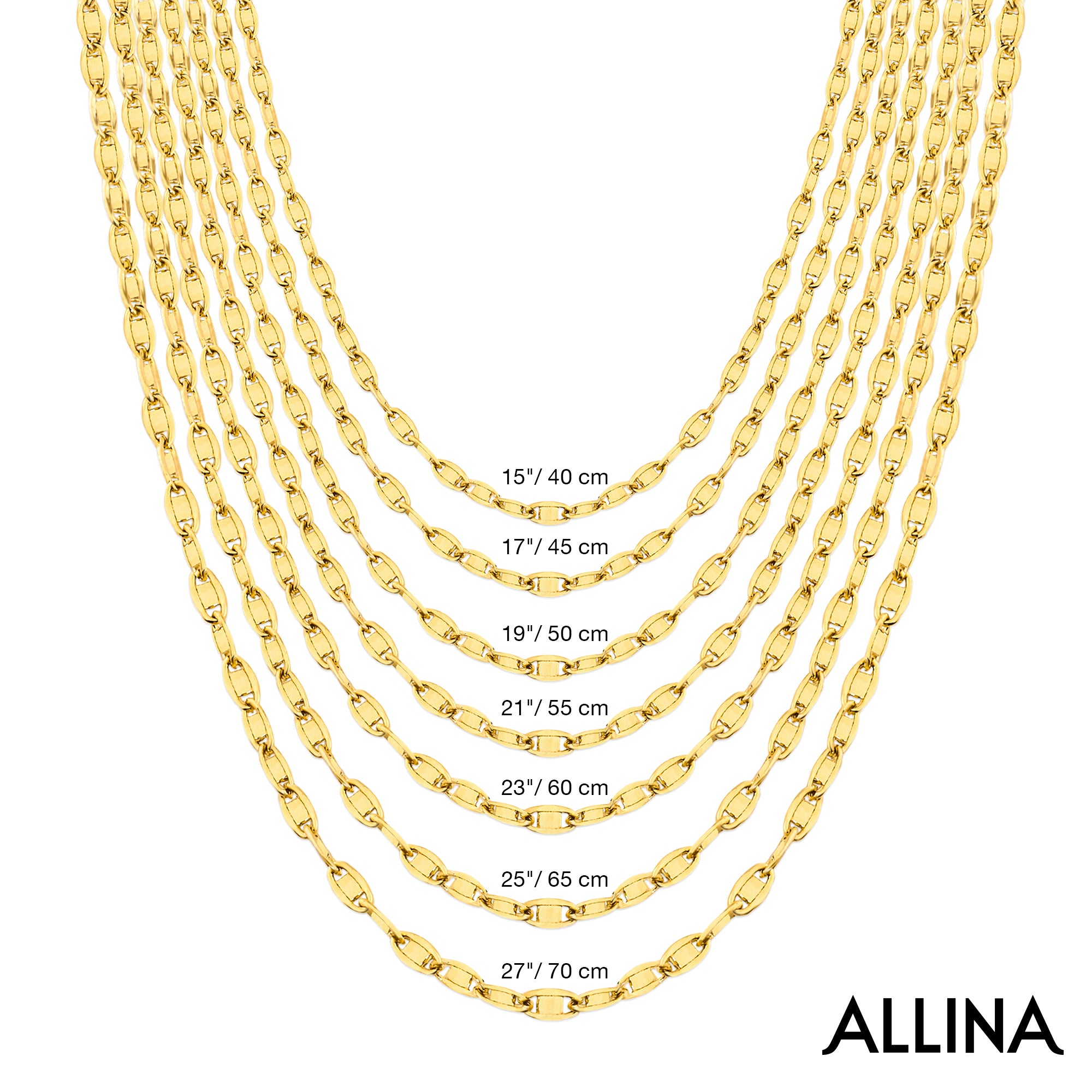 14K Gold Anchor Chain Necklace - 2.60 mm | Timeless Gold Jewelry